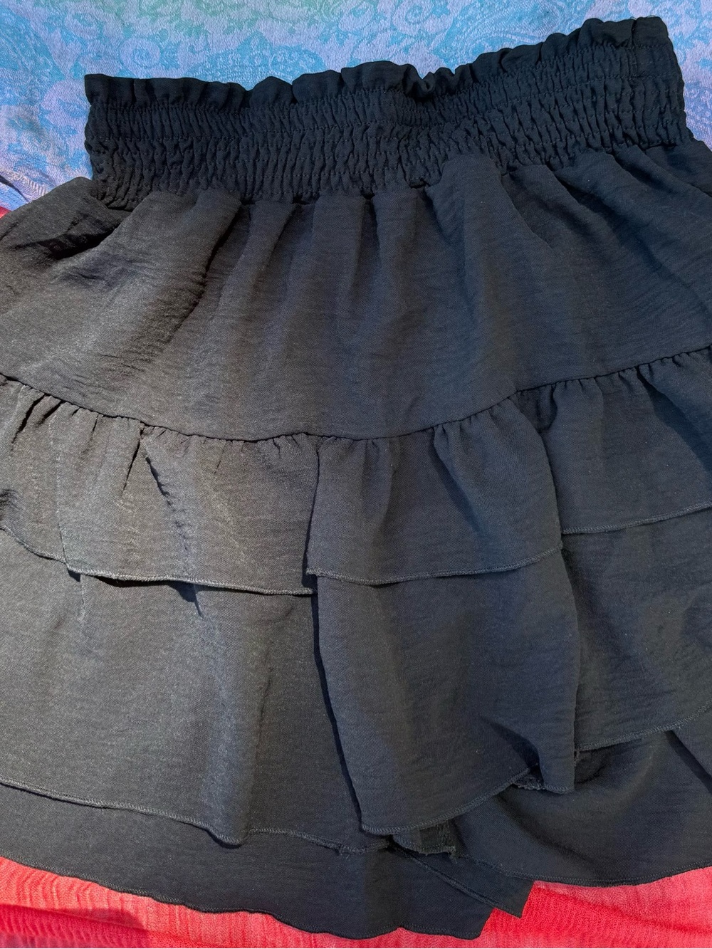 Black Tiered Ruffle Mini Skirt - Versatile Everyday Style